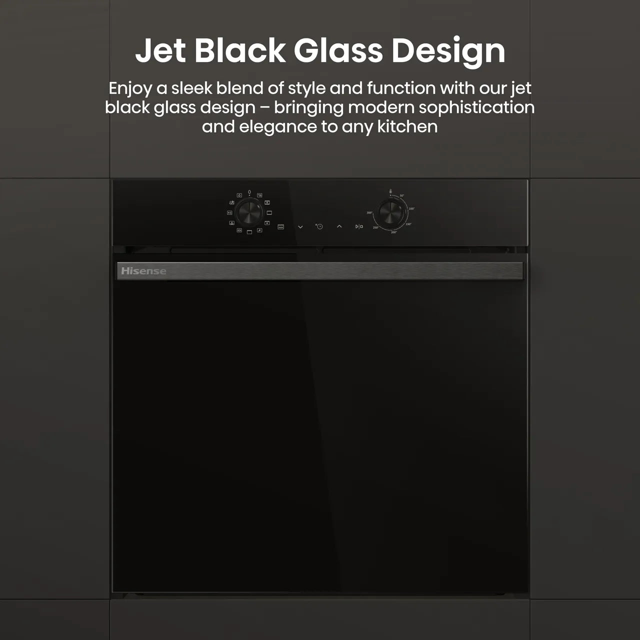 Hisense Hi2 BI622ABPGUK Built In Electric Single Oven - Jet Black - A Rated (EX-DISPLAY/A)