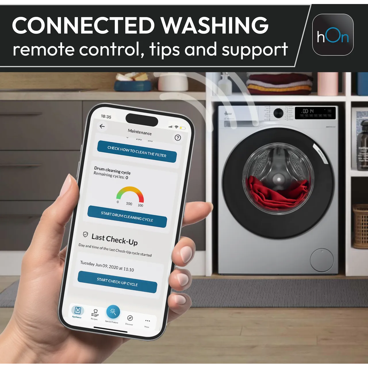 Hoover Pro Wash Series 5 HBP 410BL8G-80 10kg Washing Machine with 1400 rpm - Graphite - A Rated (EX-DISPLAY/B)