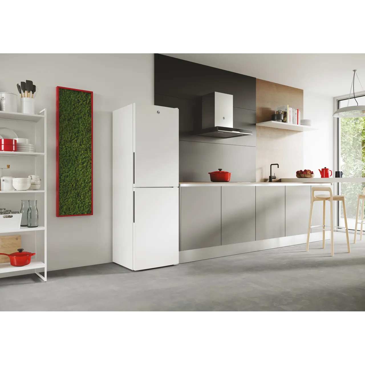 Hoover H-FRIDGE 300 HOCT3L517EWK-1 176cm 50/50 Fridge Freezer - White - E Rated (EX-DISPLAY/C)