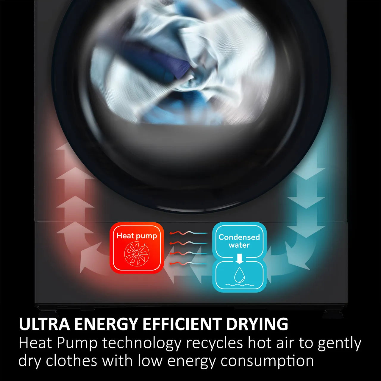 Haier X Series 11 HWD120-BD16397EUK Wifi Connected 12Kg / 7Kg Heat Pump Washer Dryer with 1600 rpm - White - A Rated [Wash&Dry], A Rated [Wash Only] (EX-DISPLAY/B)