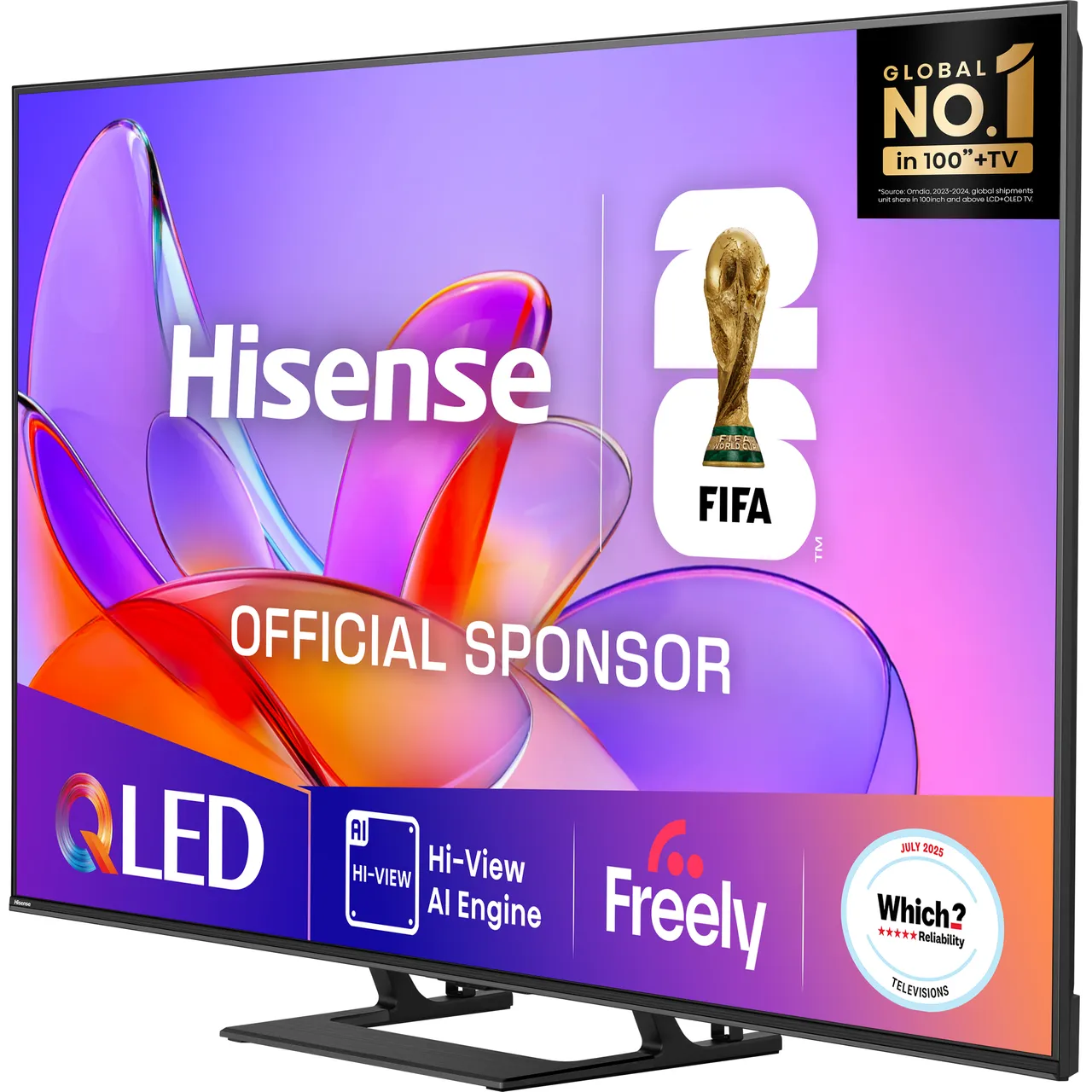 Hisense A7Q 65" 4K Ultra HD QLED Smart Freely TV [2025] - 65A7QTUK