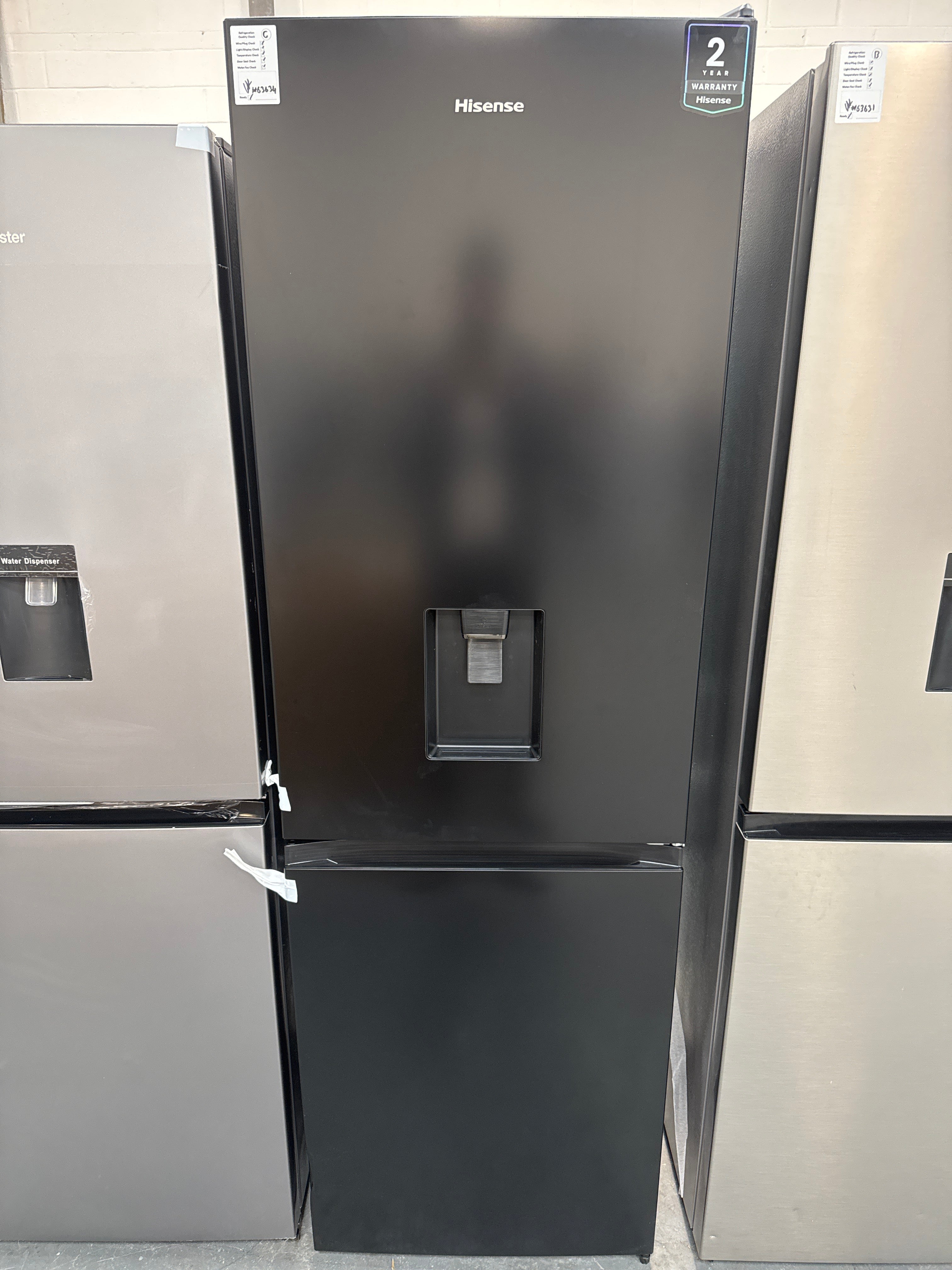 Hisense RB390N4WBE Total No Frost Fridge Freezer - Black #63634