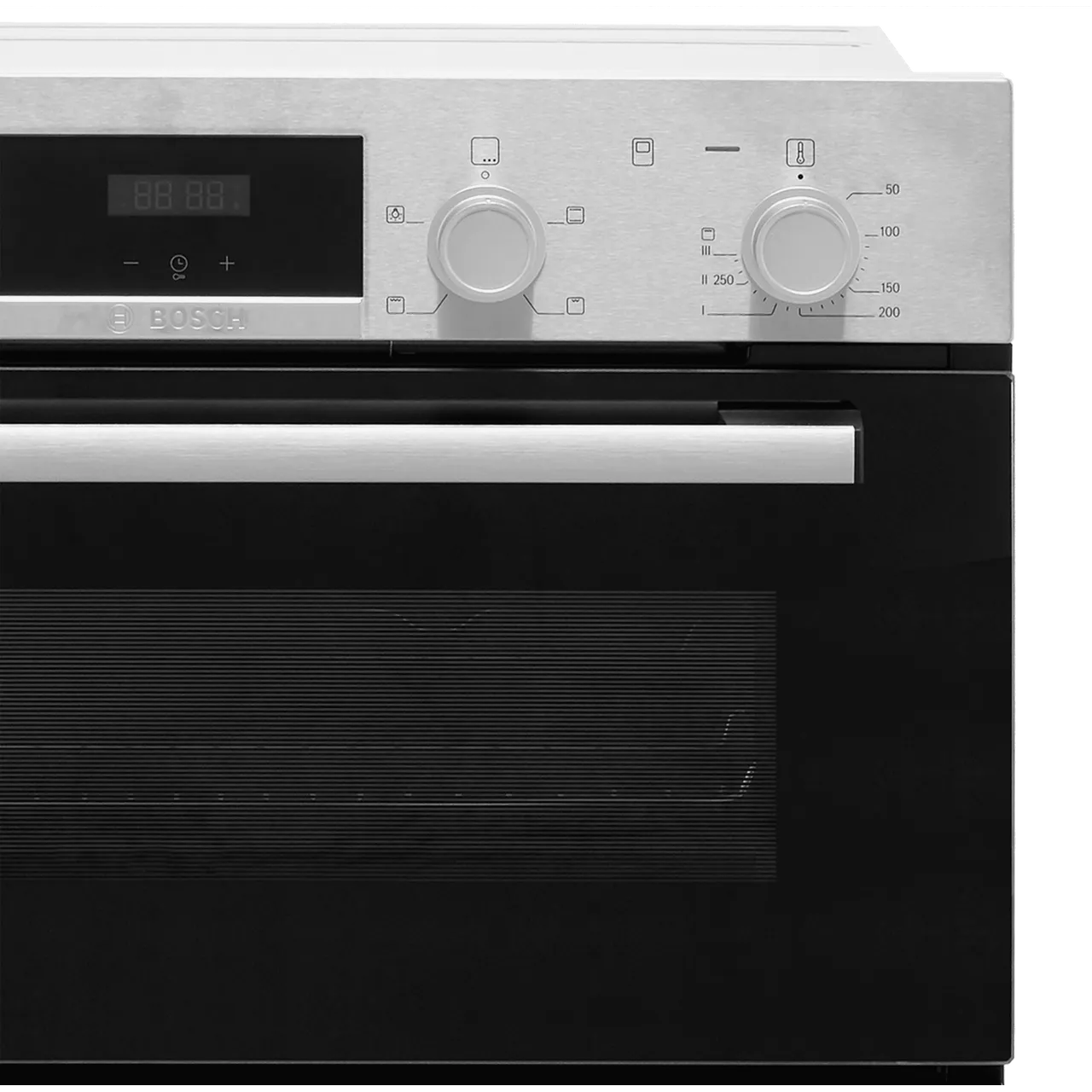Bosch Series 2 MHA133BR0B Built In Electric Double Oven - Stainless Steel - A/B Rated (EX-DISPLAY/B)