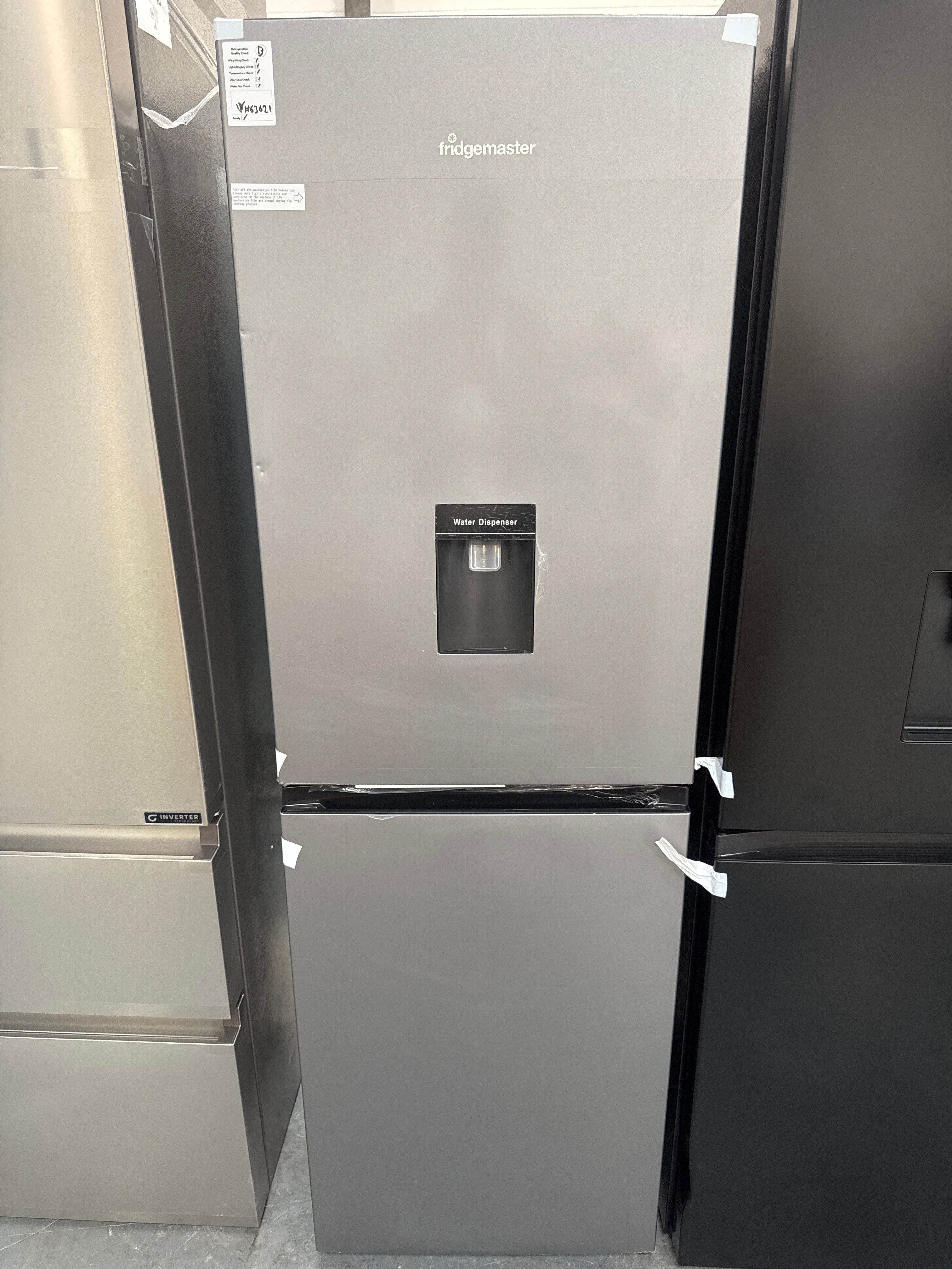 Fridgemaster MC55240DES Fridge Freezer - Silver #63621