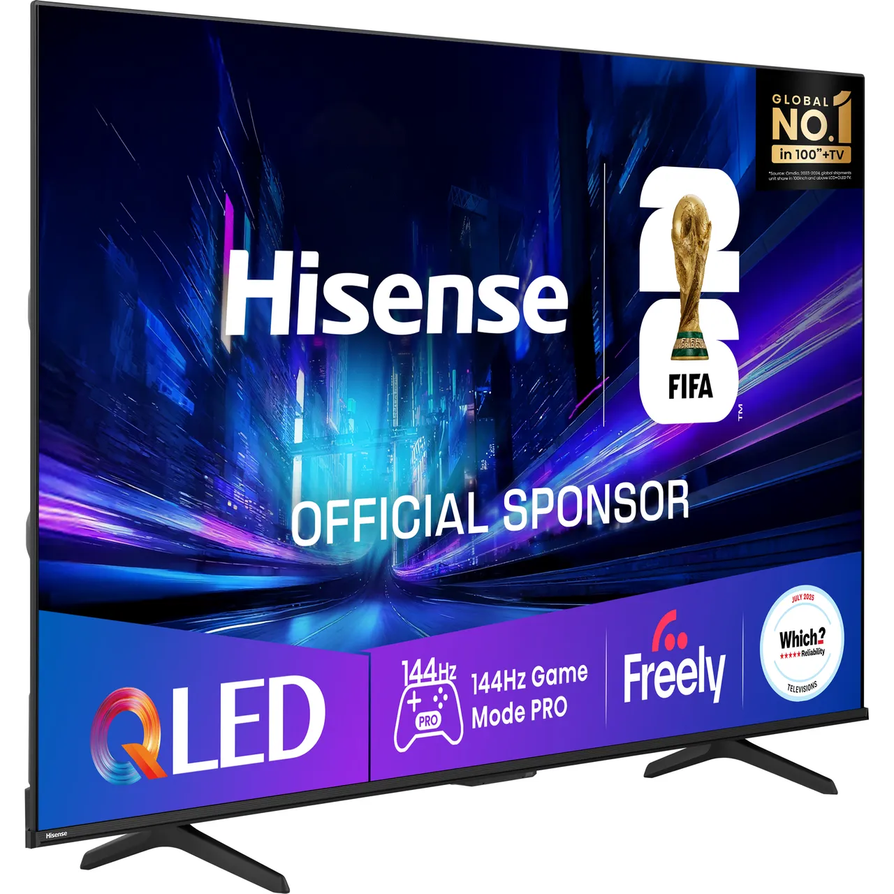 Hisense E78Q 85" 4K Ultra HD QLED Smart Freely TV [2025] - 85E78QTUK PRO