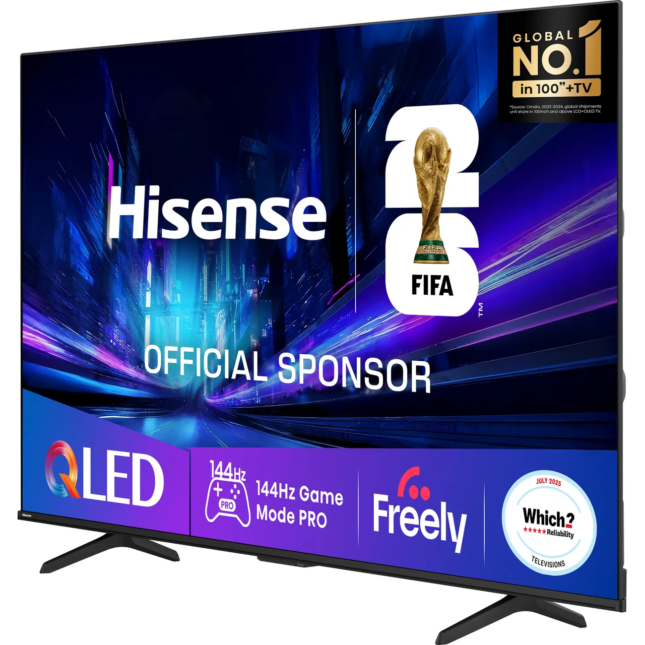 Hisense E78Q 85" 4K Ultra HD QLED Smart Freely TV [2025] - 85E78QTUK PRO