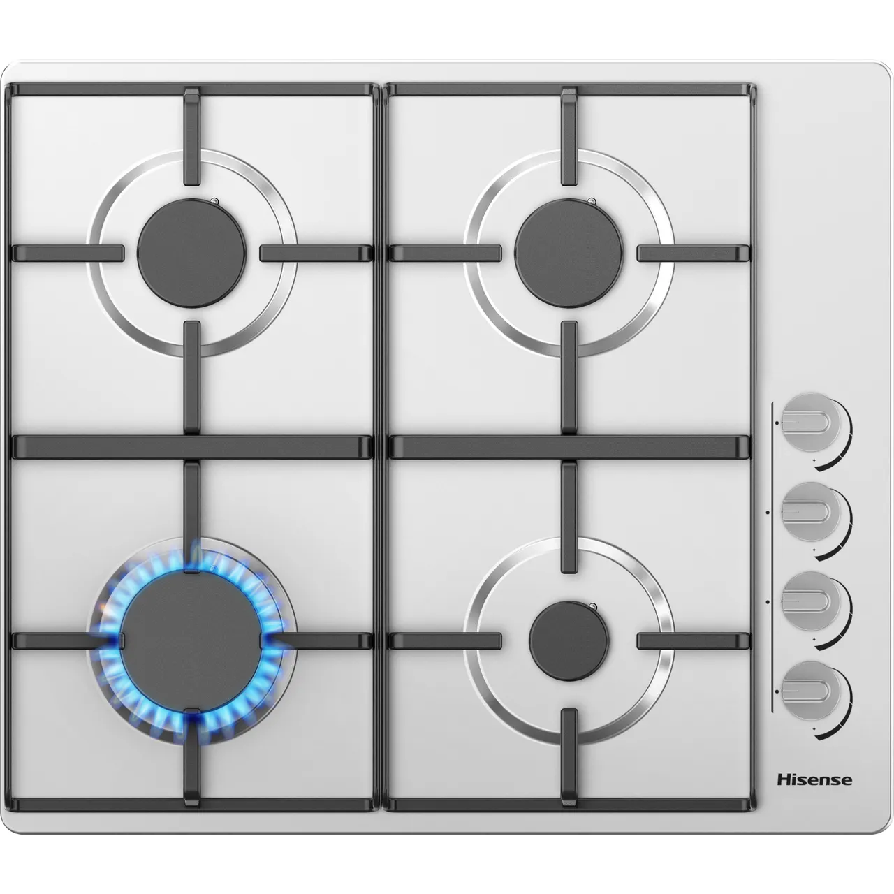 Hisense GM642XHS 60cm Gas Hob - Stainless Steel