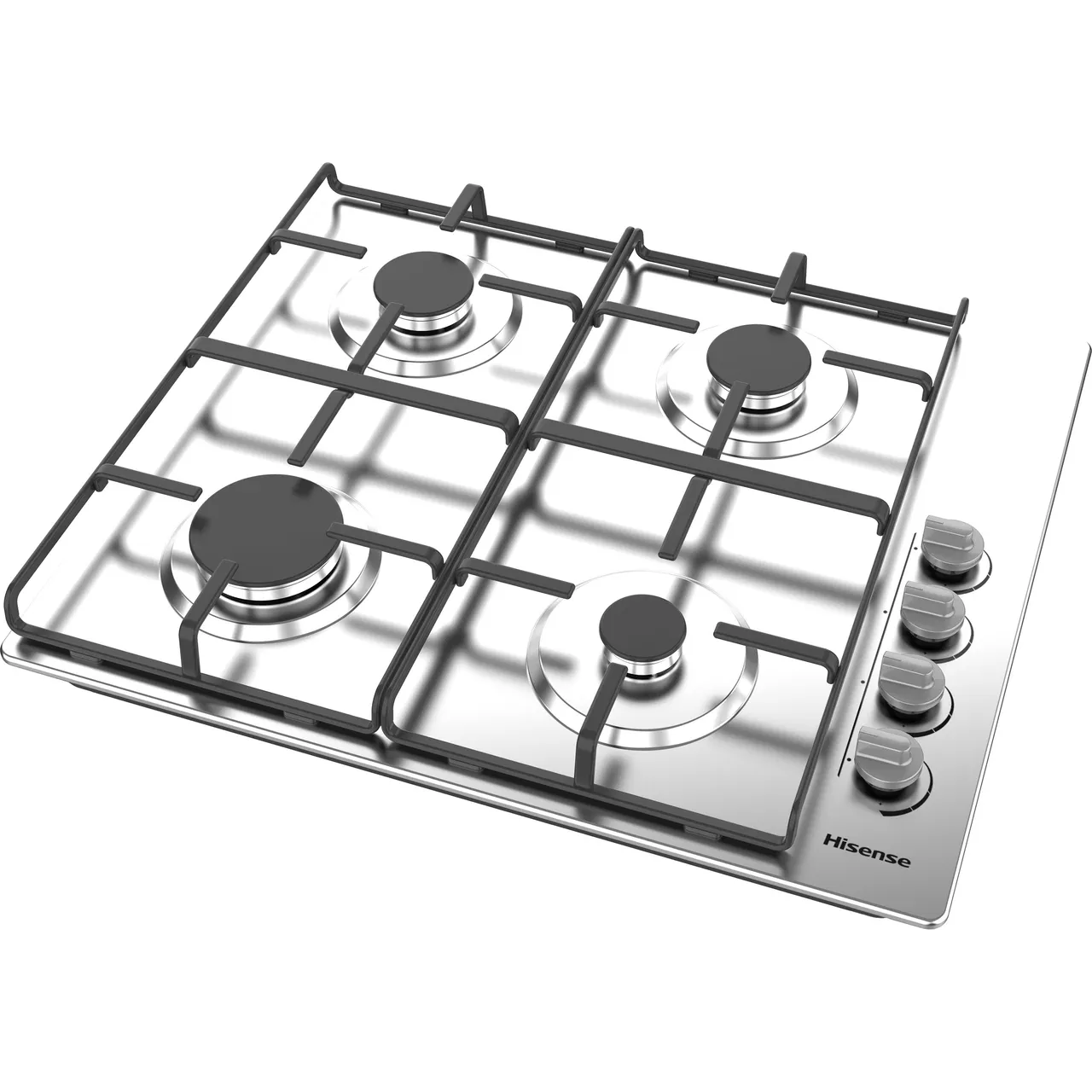 Hisense GM642XHS 60cm Gas Hob - Stainless Steel