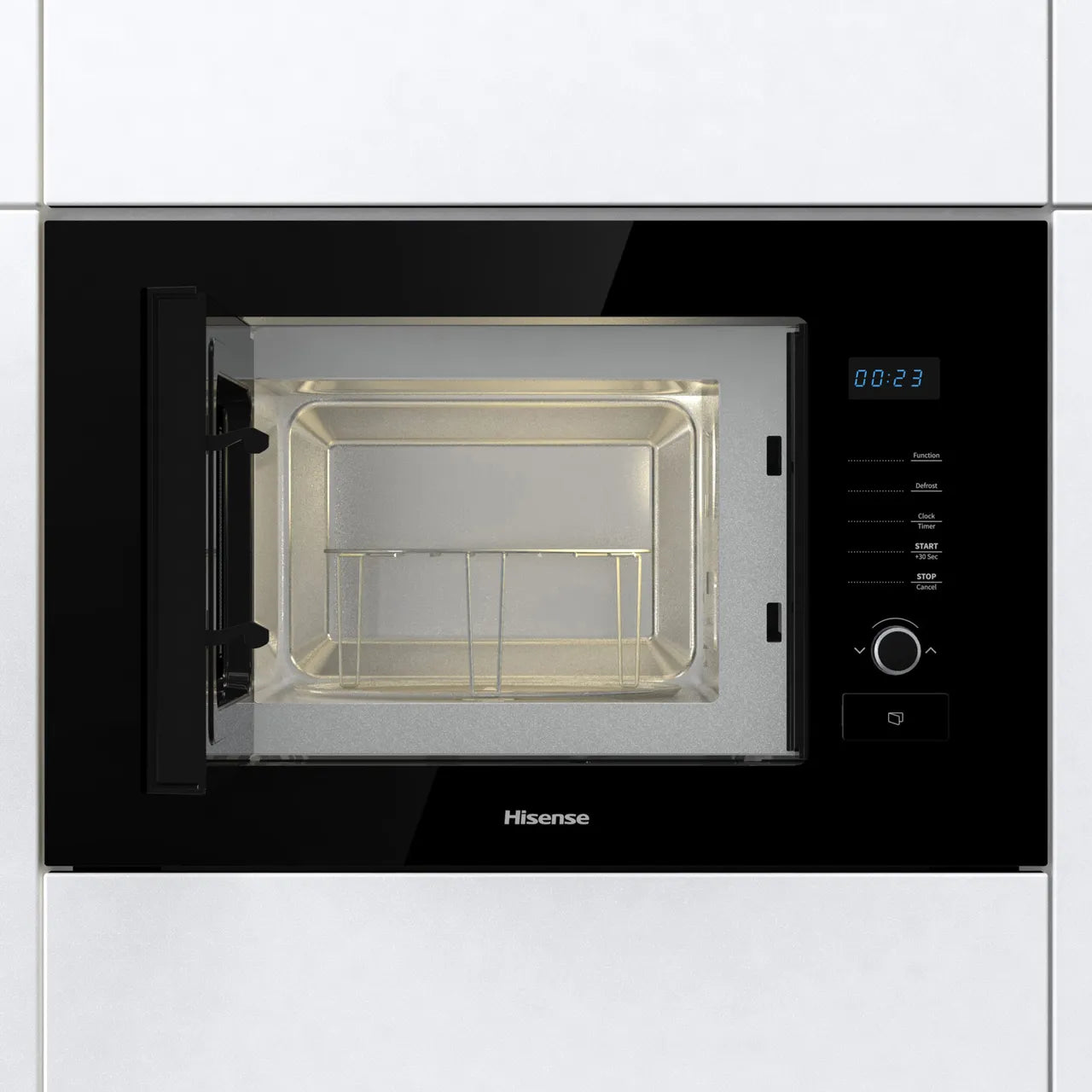 Hisense HB20MOBX5UK 39cm High, Built In Small Microwave - Black (EX-DISPLAY/A)