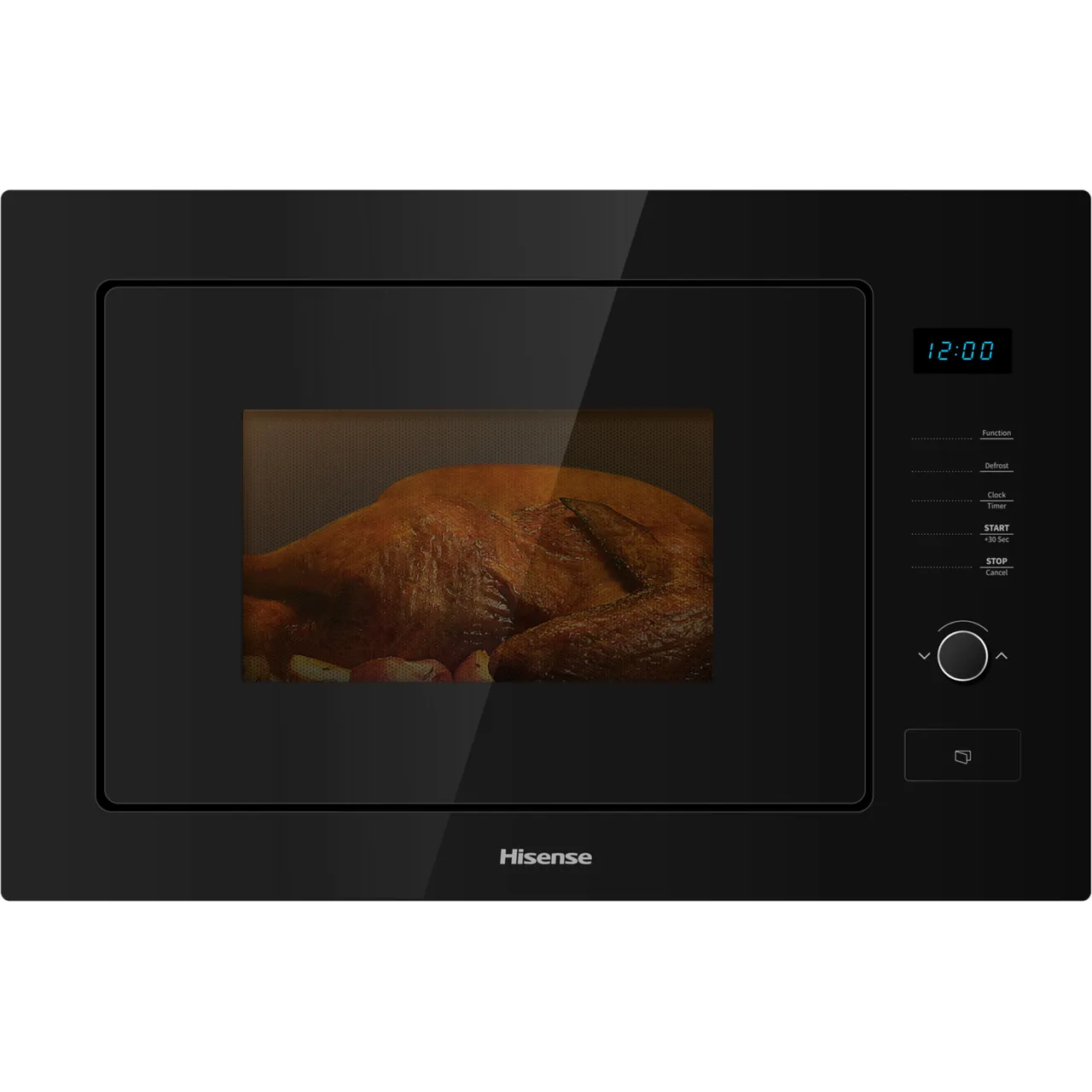 Hisense HB25MOBX7GUK 39cm High, Built In Small Microwave - Black (EX-DISPLAY/A)