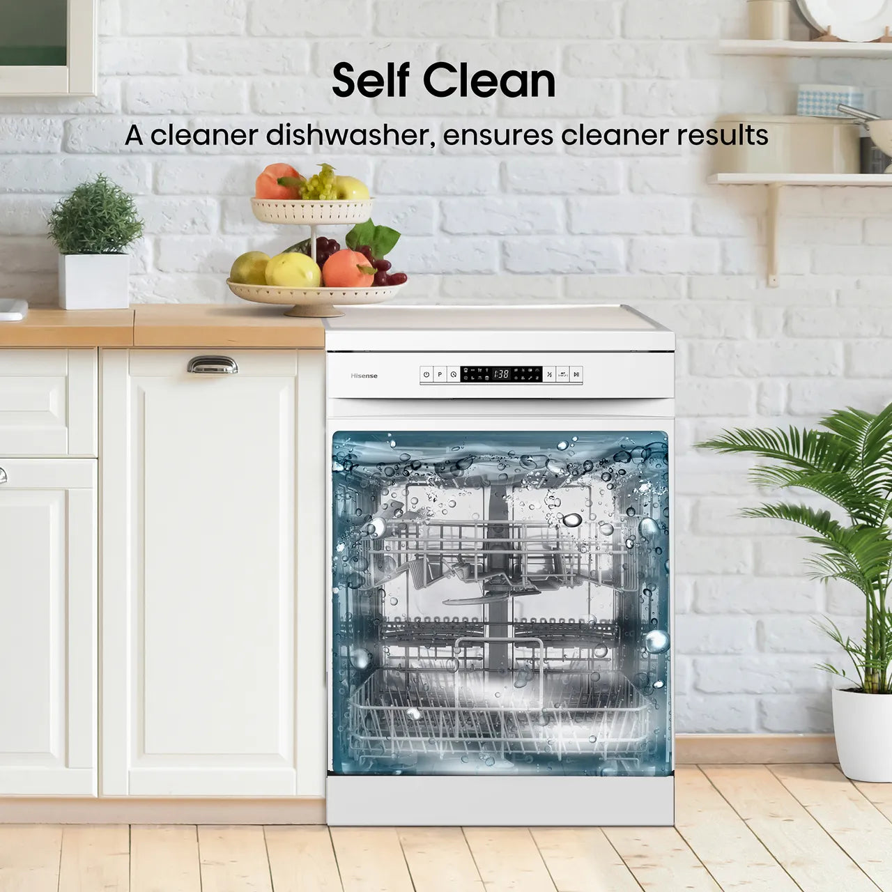 Hisense HS622E90WUK Standard Dishwasher - White (EX-DISPLAY/B)