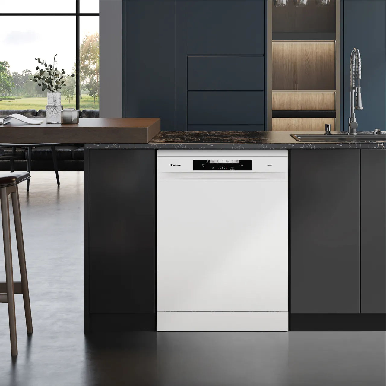 Hisense HS642D90WUK Standard Dishwasher - White (EX-DISPLAY/B)