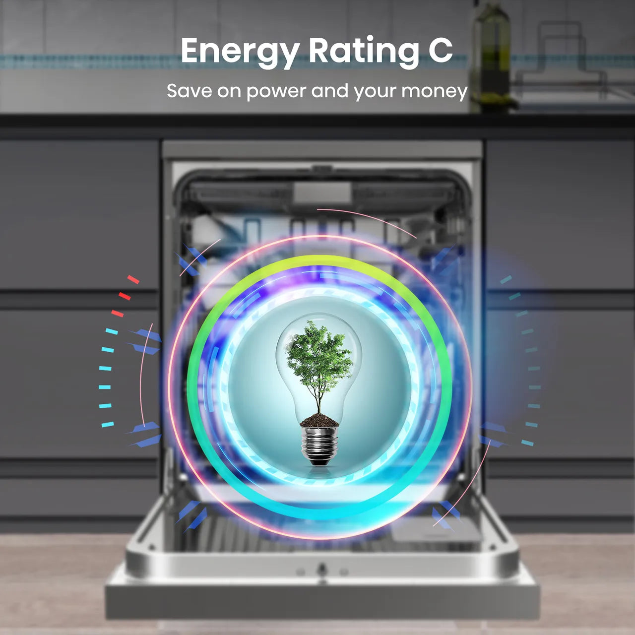 Hisense HS693C60XADUK Wifi Connected Standard Dishwasher - Stainless Steel (EX-DISPLAY/B)