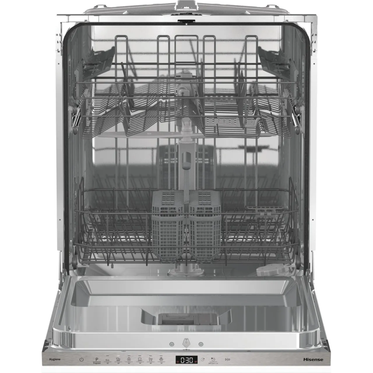 Hisense HV642E90UK Fully Integrated Standard Dishwasher - Stainless Steel Control Panel (EX-DISPLAY/B)