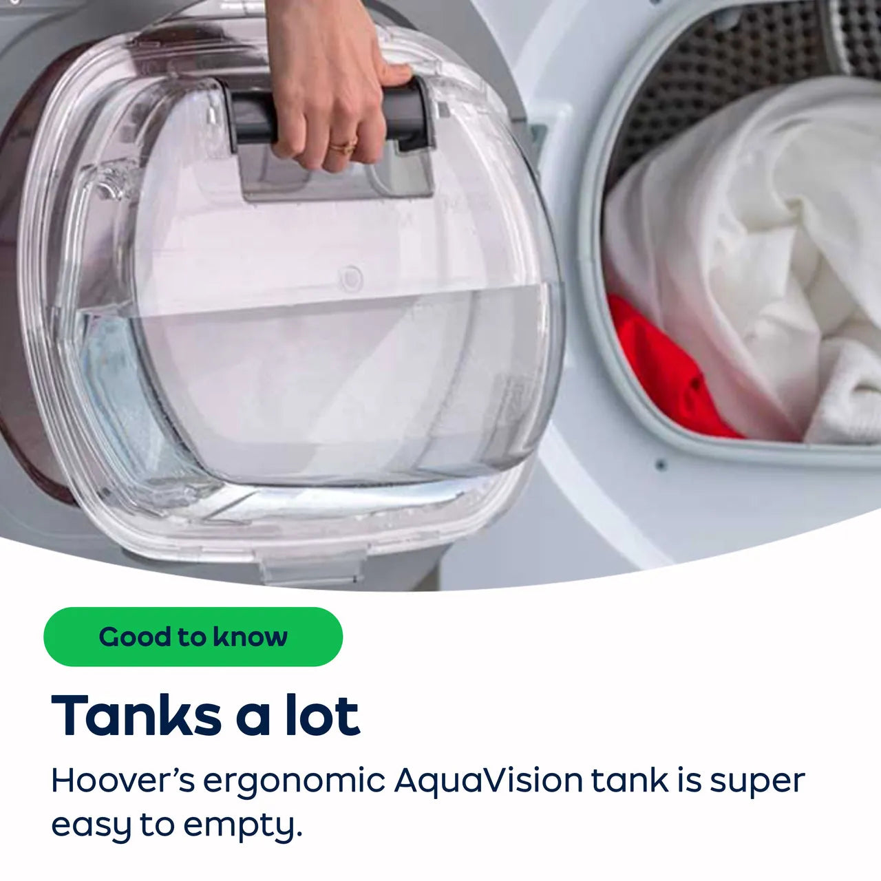 Hoover H-DRY 350 HRE C9TBE-80 Wifi Connected 9Kg Condenser Tumble Dryer - White - B Rated (EX-DISPLAY/B)