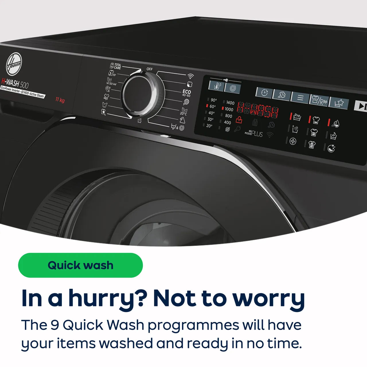HOOVER H-Wash 350 H3WPS696TAM6-80 WiFi-enabled 9 kg 1600rpm Washing Machine - White (EX-DISPLAY/B)