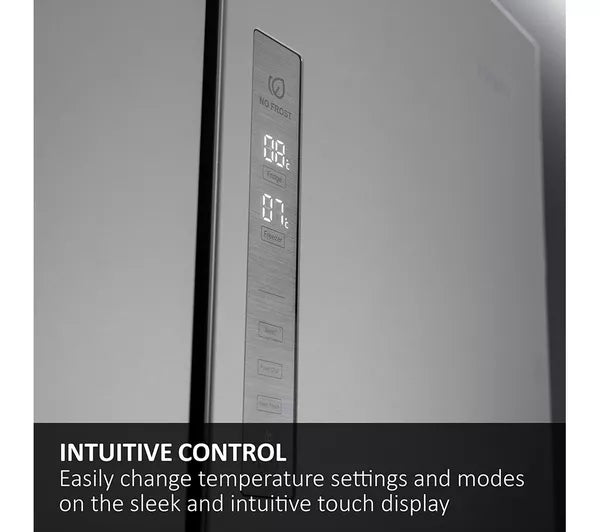 Haier FD 70 Series 5 HFR5719ENMP Frost Free Multi-door American Fridge Freezer - Platinum Inox (EX-DISPLAY/C)