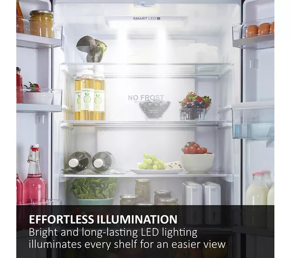 Haier FD 70 Series 5 HFR5719ENMP Frost Free Multi-door American Fridge Freezer - Platinum Inox (EX-DISPLAY/C)