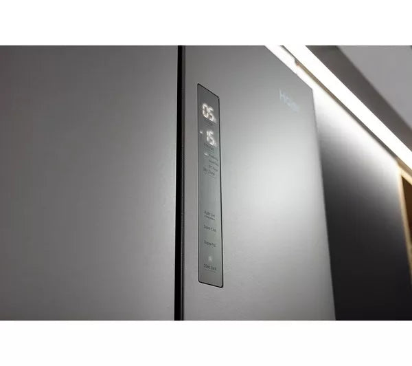 Haier FD 70 Series 5 HFR5719ENMP Frost Free Multi-door American Fridge Freezer - Platinum Inox (EX-DISPLAY/C)