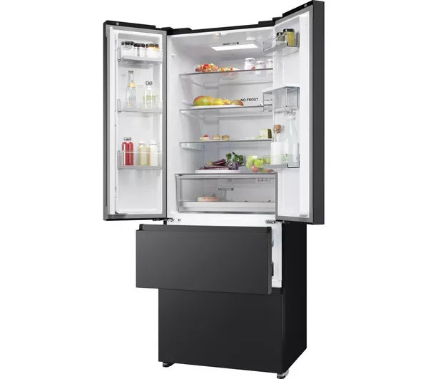 Haier HFR5719EWPB Frost Free Multi-door American Fridge Freezer - Slate Black (EX-DISPLAY/C)