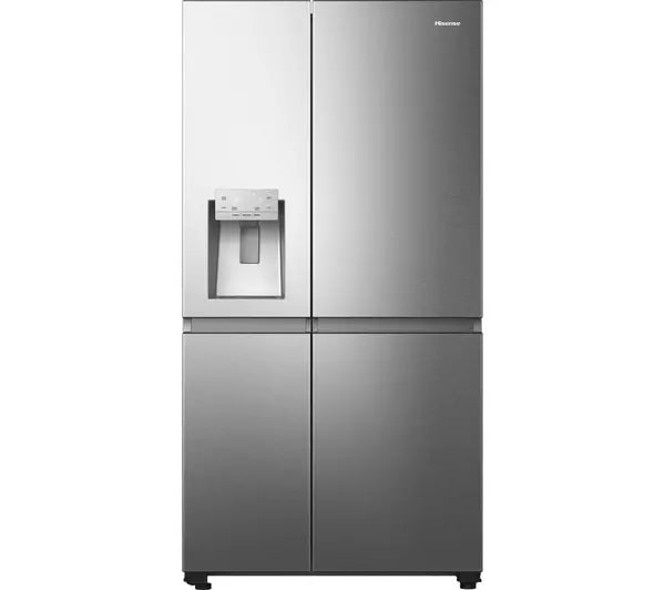 Hisense RS818N4TIE Wifi Connected Non-Plumbed Total No Frost American Fridge Freezer - Stainless Steel (EX-DISPLAY/B)