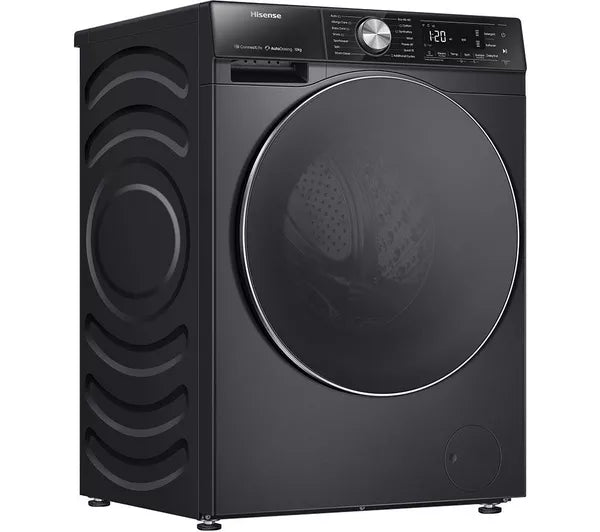 Hisense 3 Series WFQA1214EVJMT 12kg Washing Machine with 1400 rpm - Titanium - A Rated (EX-DISPLAY/B)