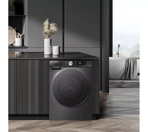 Hisense 5S Series WF5S1245BB 12kg Washing Machine with 1400 rpm - Black - A Rated (EX-DISPLAY/B)