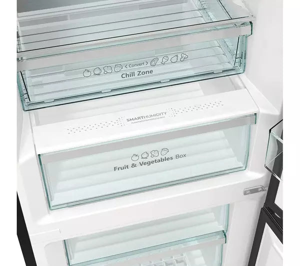 Hisense RB470N4SFCUK Wifi Connected 60/40 Frost Free Fridge Freezer - Stainless Steel / Black (EX-DISPLAY/A)