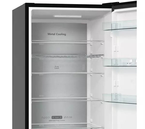 Hisense RB470N4SFCUK Wifi Connected 60/40 Frost Free Fridge Freezer - Stainless Steel / Black (EX-DISPLAY/A)