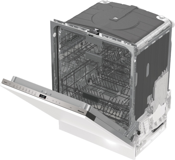 Hisense HV673C60UK Wifi Connected Fully Integrated Standard Dishwasher - Stainless Steel Control Panel with Fixed Door Fixing Kit (EX-DISPLAY/C)