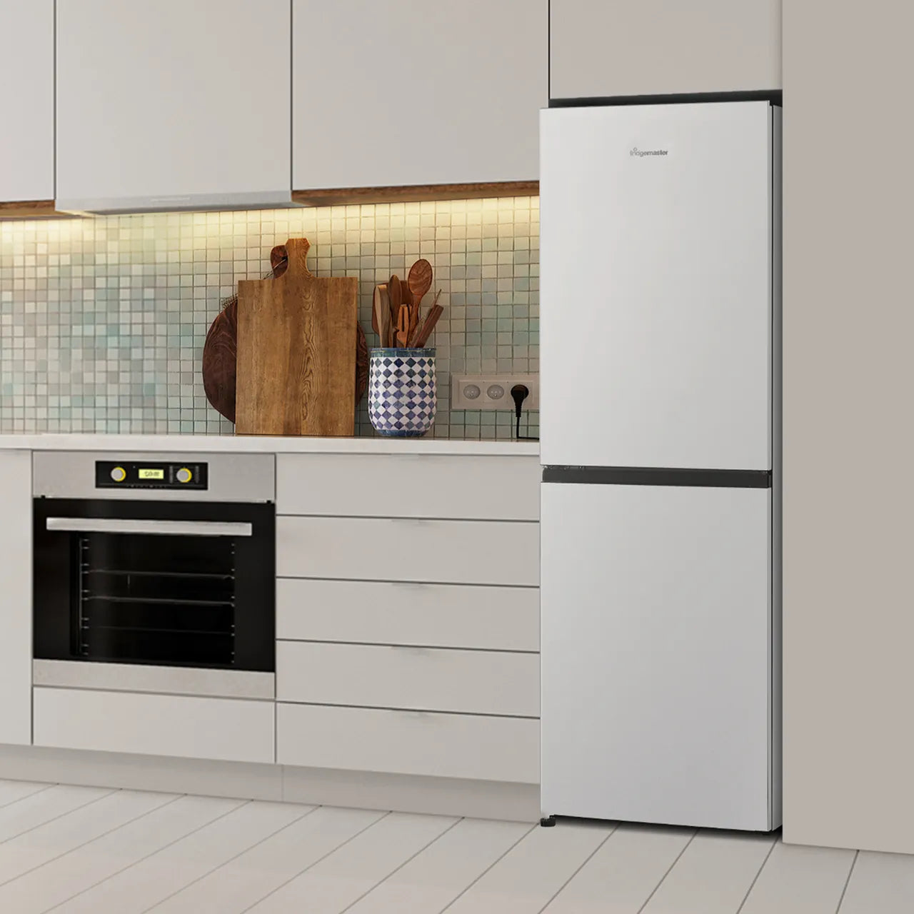 Fridgemaster MC55240E Fridge Freezer - White #17409