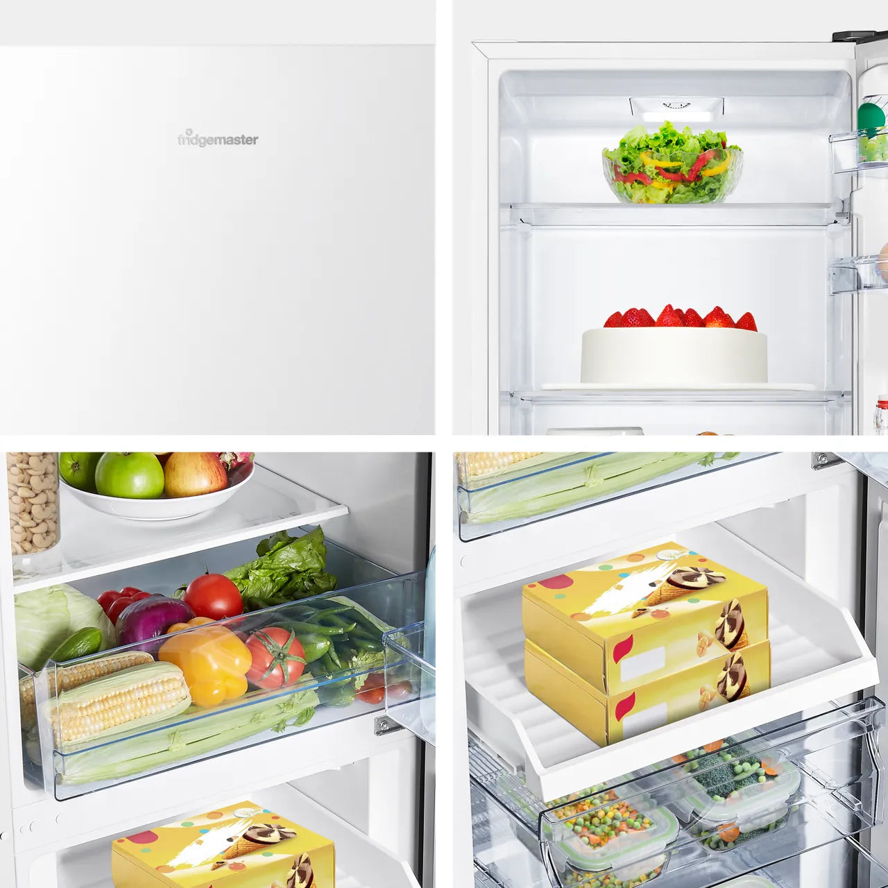 Fridgemaster MC55240E Fridge Freezer - White #17409