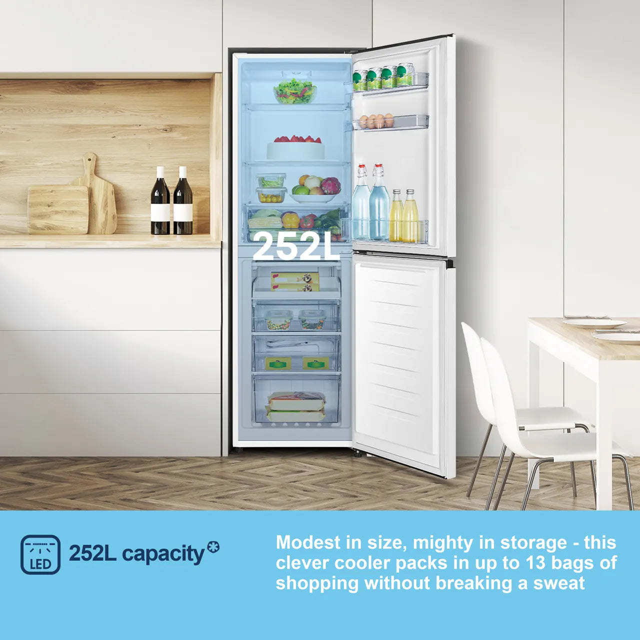 Fridgemaster MC55240E Fridge Freezer - White #17409