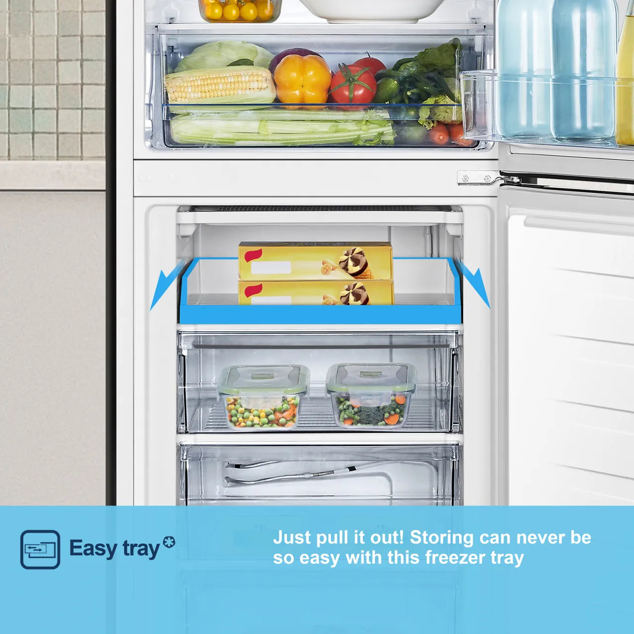 Fridgemaster MC55240E Fridge Freezer - White #17409