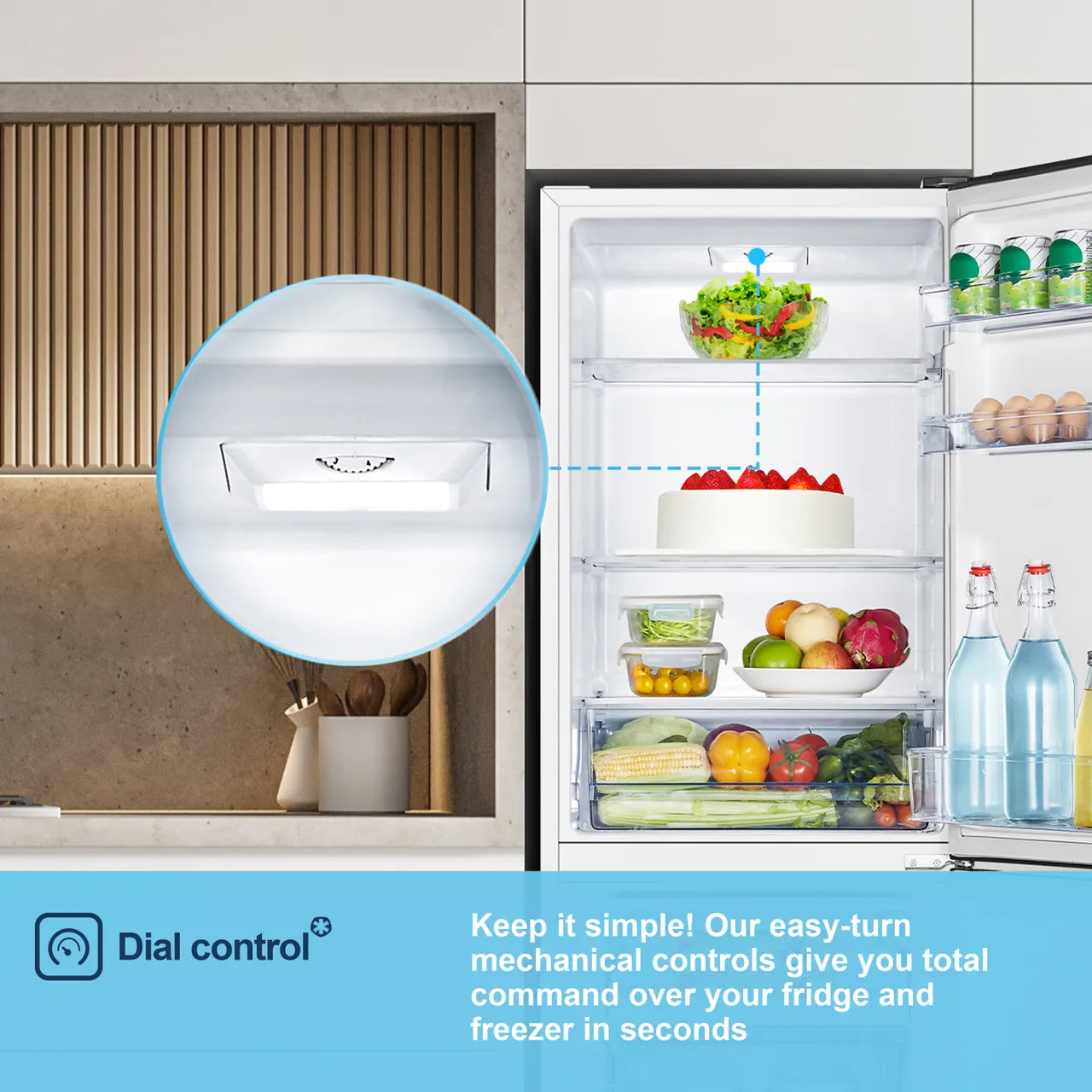 Fridgemaster MC55240E Fridge Freezer - White #17409
