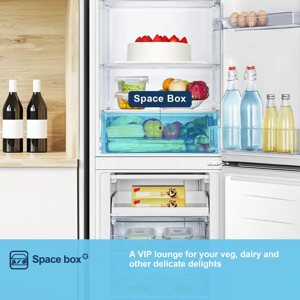 Fridgemaster MC55240E Fridge Freezer - White #17409