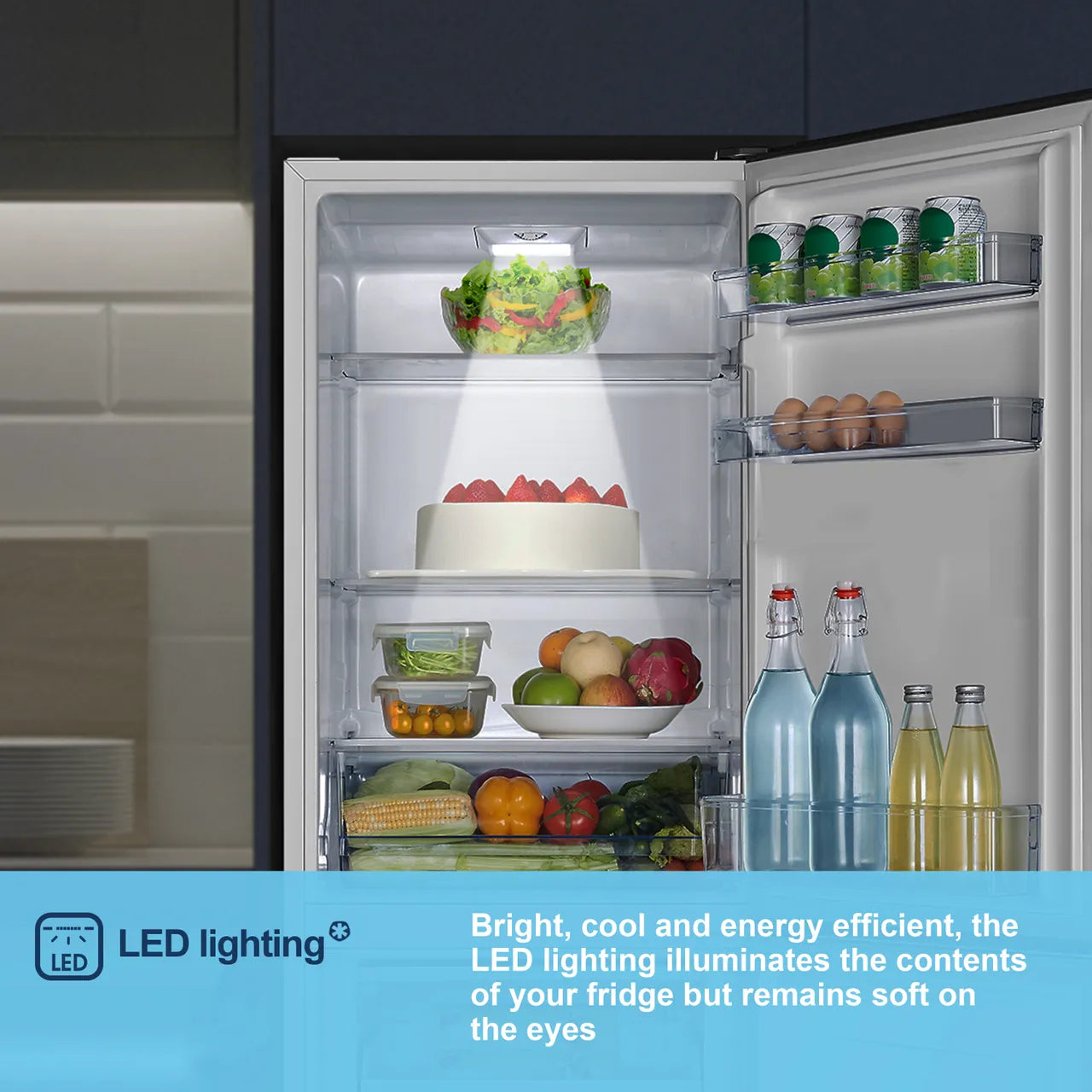 Fridgemaster MC55240E Fridge Freezer - White #17409