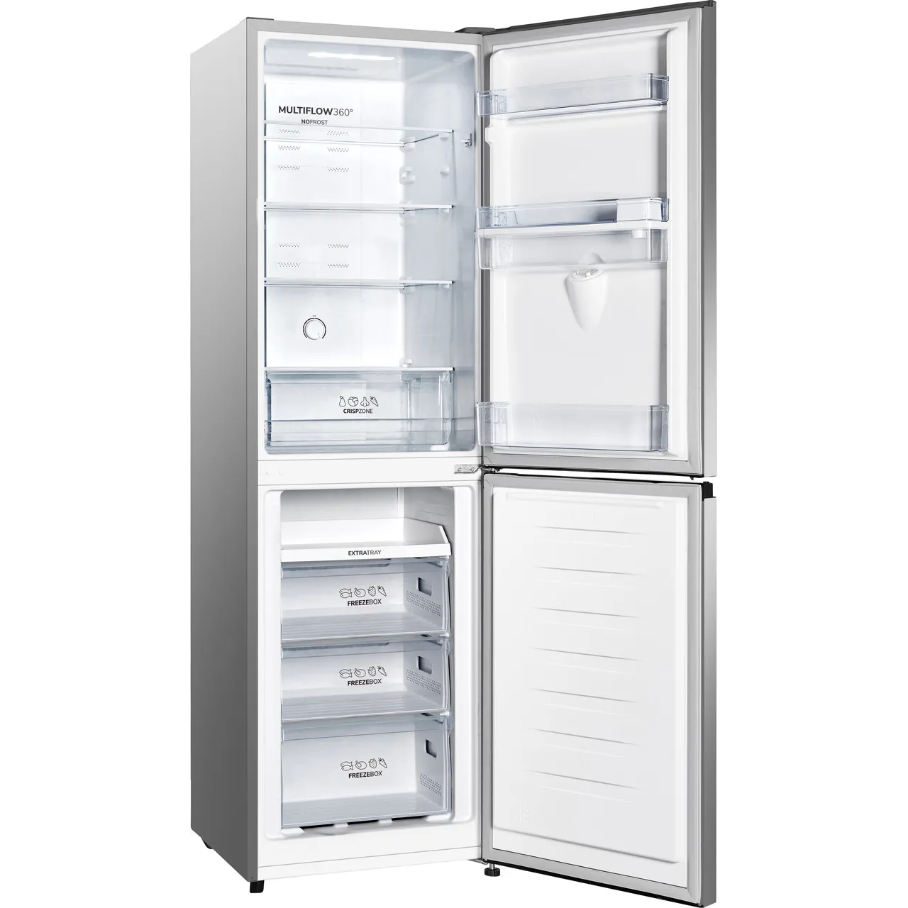 Fridgemaster MC55251DES Frost Free Fridge Freezer - Silver (EX-DISPLAY/C)