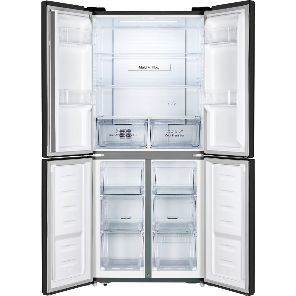 Fridgemaster MQ79394EB Total No Frost American Fridge Freezer - Black (EX-DISPLAY/C)