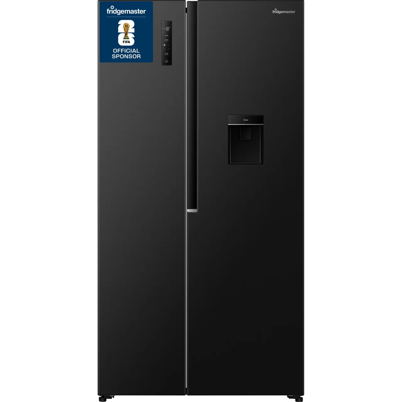 Fridgemaster MS91558DEB Total No Frost American Fridge Freezer - Black (EX-DISPLAY/C)