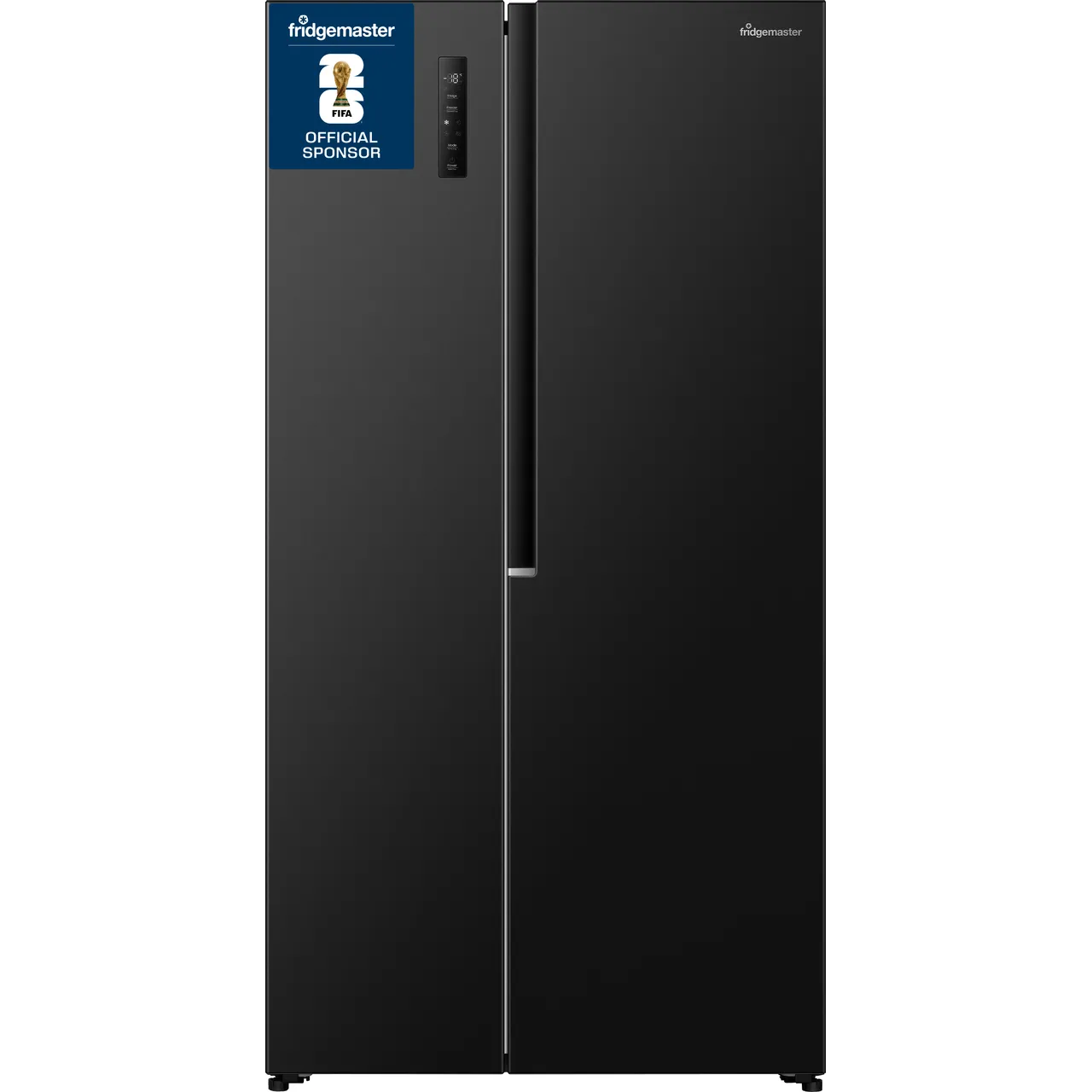 Fridgemaster MS91558EB Total No Frost American Fridge Freezer - Black - E Rated (EX-DISPLAY/B)