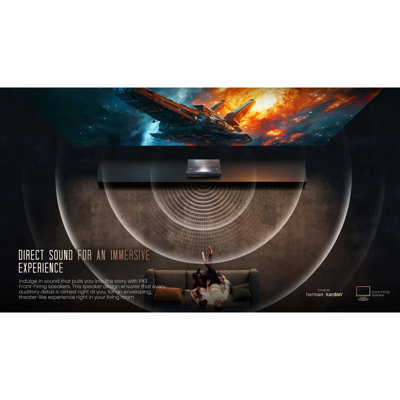 Hisense PX3 4K Ultra HD 4K Ultra HD Laser Projector - Grey (EX-DISPLAY/B)