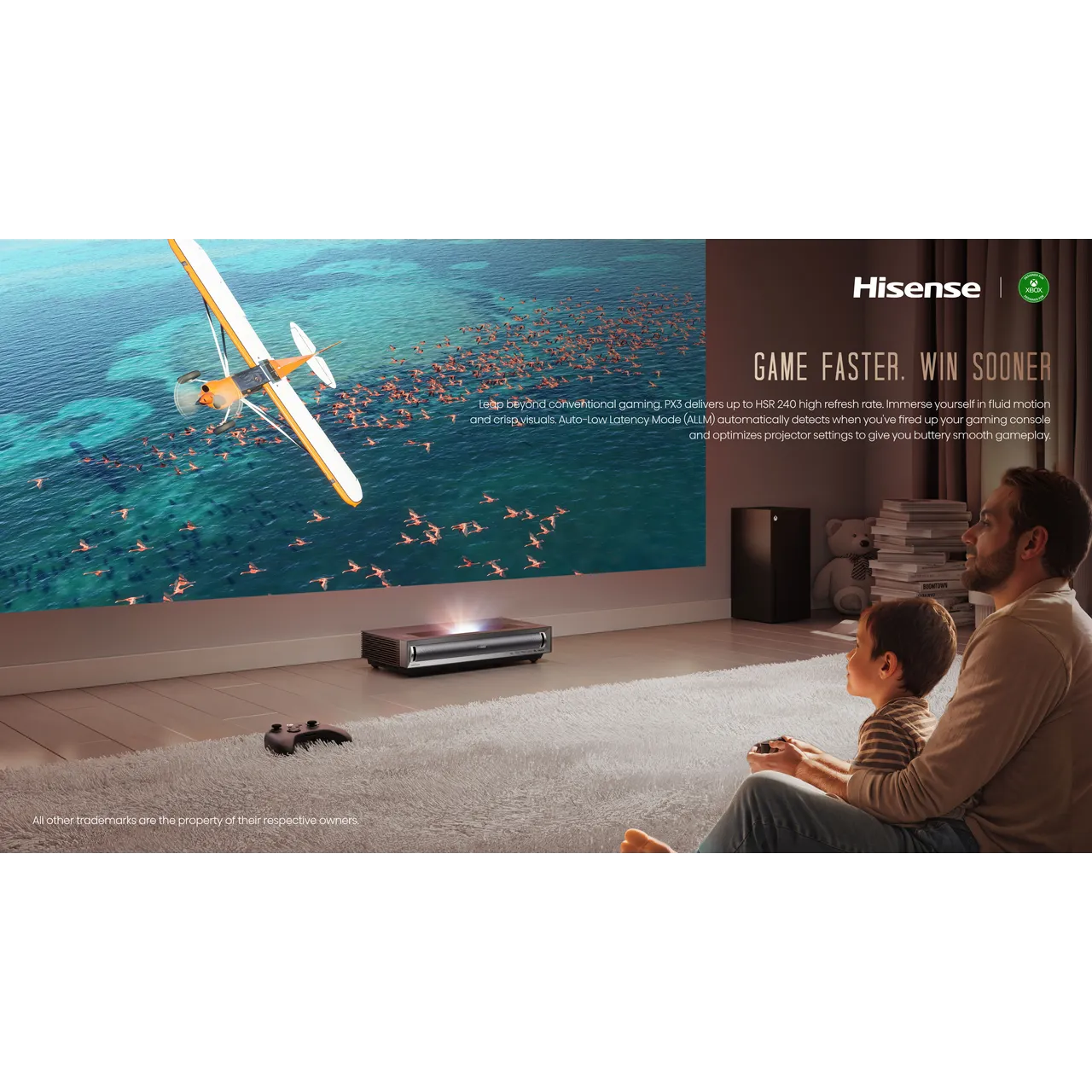 Hisense PX3 4K Ultra HD 4K Ultra HD Laser Projector - Grey (EX-DISPLAY/B)