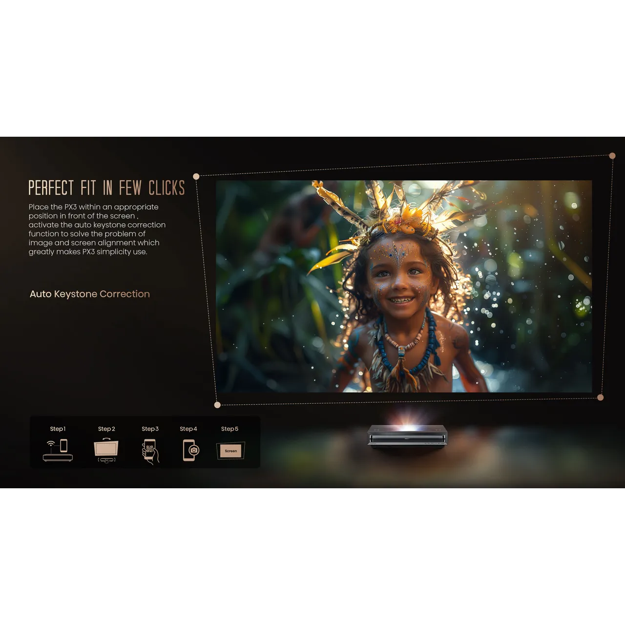 Hisense PX3 4K Ultra HD 4K Ultra HD Laser Projector - Grey (EX-DISPLAY/B)