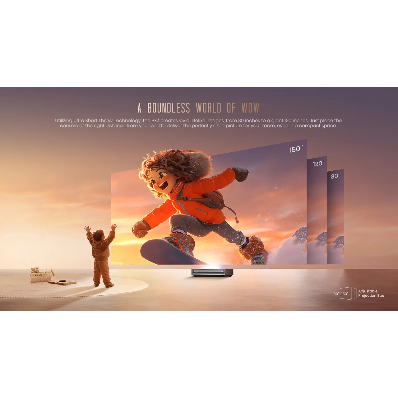 Hisense PX3 4K Ultra HD 4K Ultra HD Laser Projector - Grey (EX-DISPLAY/B)