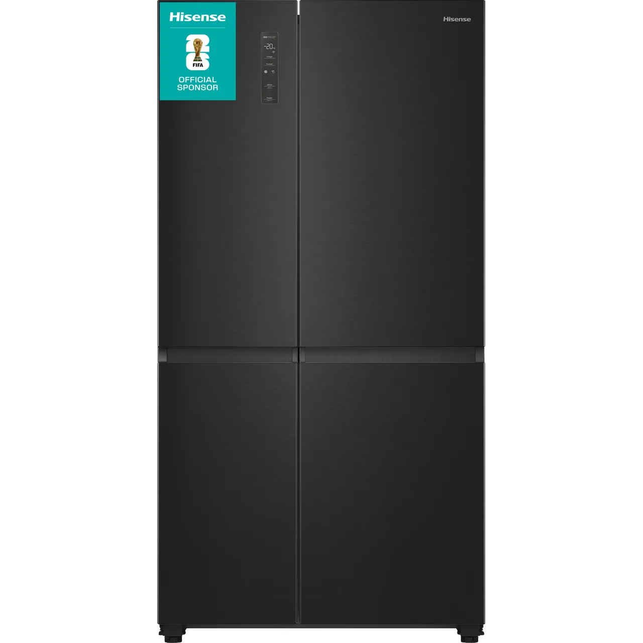 Hisense PureFlat RS5P668SSFC Wifi Connected Total No Frost American Fridge Freezer - Black Stainless Steel (EX-DISPLAY/B)