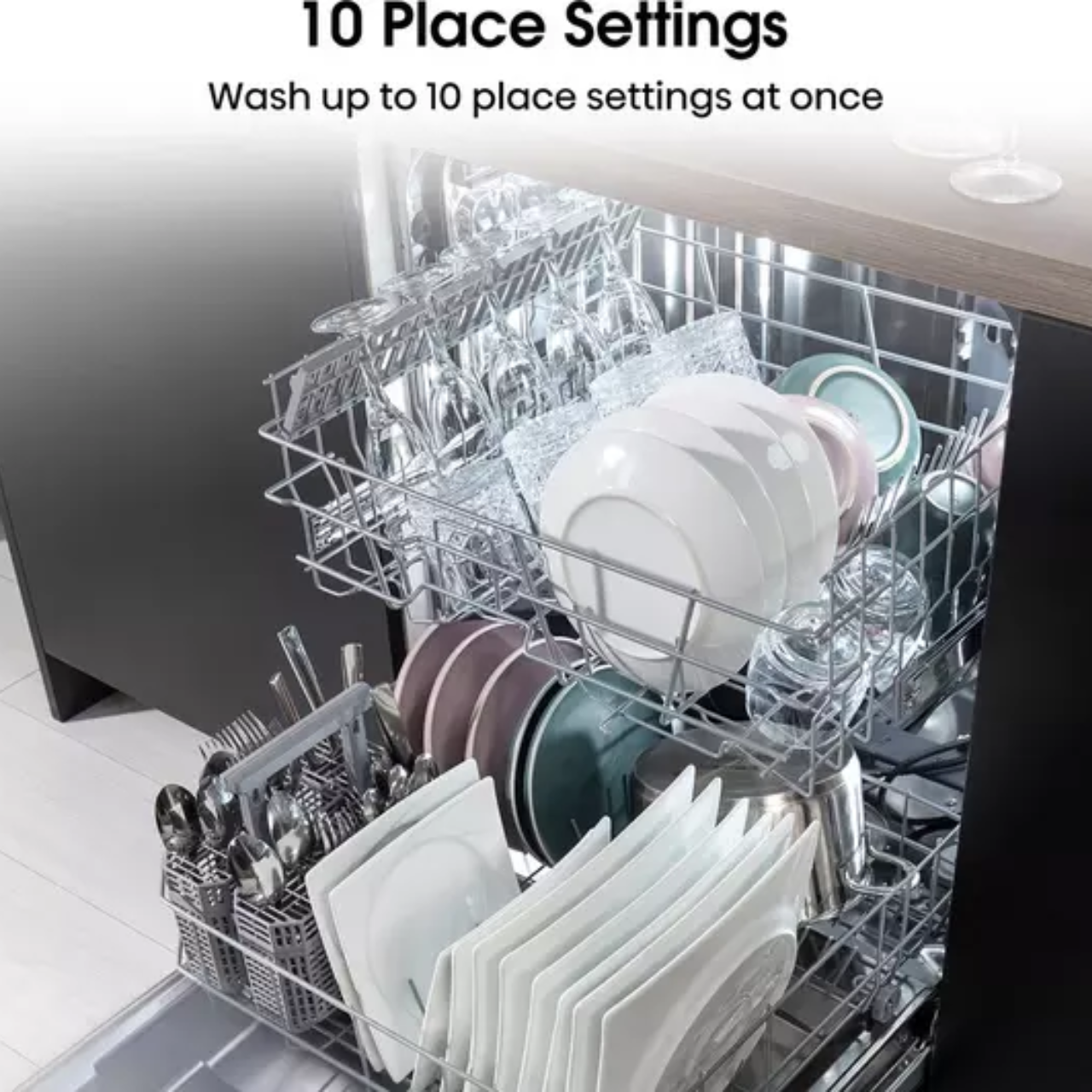 Hisense HV523E15UK Fully Integrated Slimline Dishwasher - Silver Control Panel (EX-DISPLAY/B)