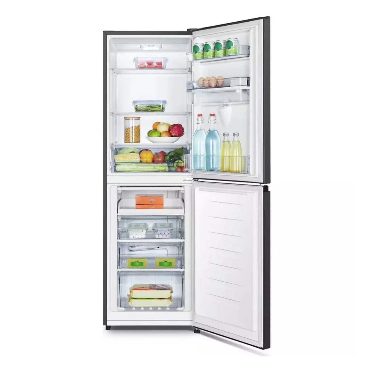 Fridgemaster MC55240DEB Fridge Freezer - Black (EX-DISPLAY/C)