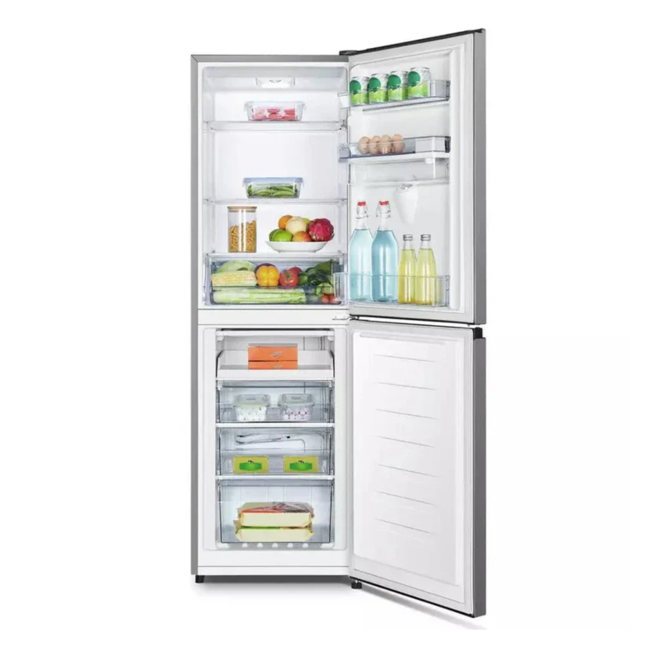 Fridgemaster MC55240DES Fridge Freezer - Silver (EX-DISPLAY/B)