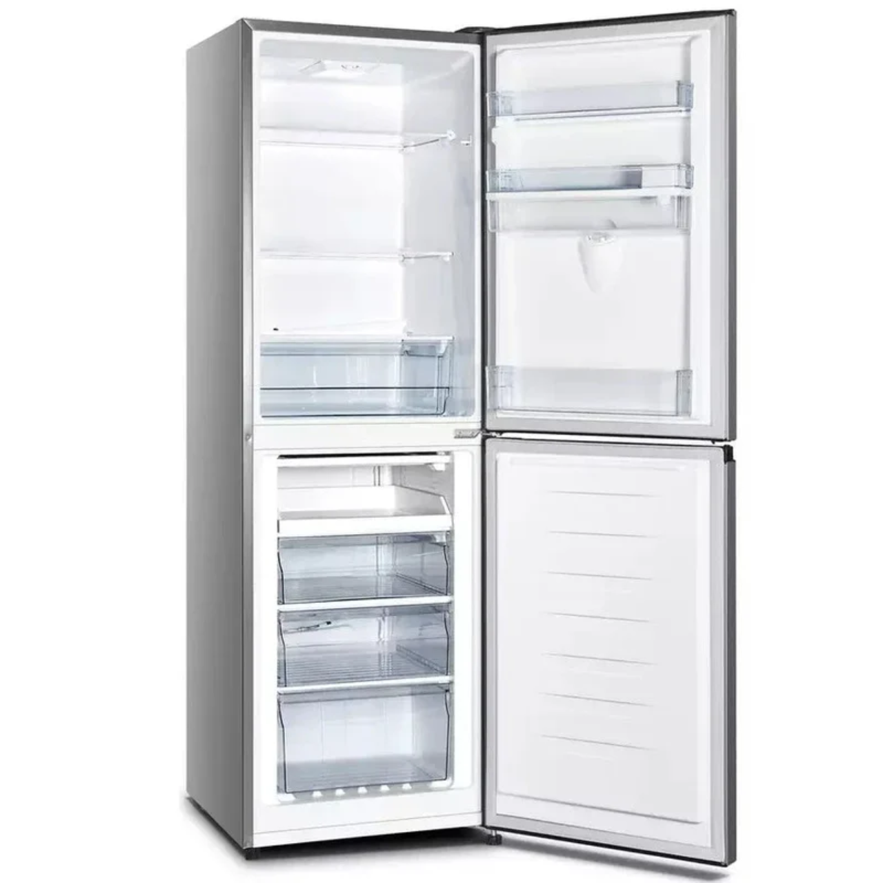 Fridgemaster MC55240DES Fridge Freezer - Silver (EX-DISPLAY/A)